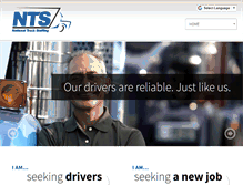 Tablet Screenshot of nationaltruckstaffing.com